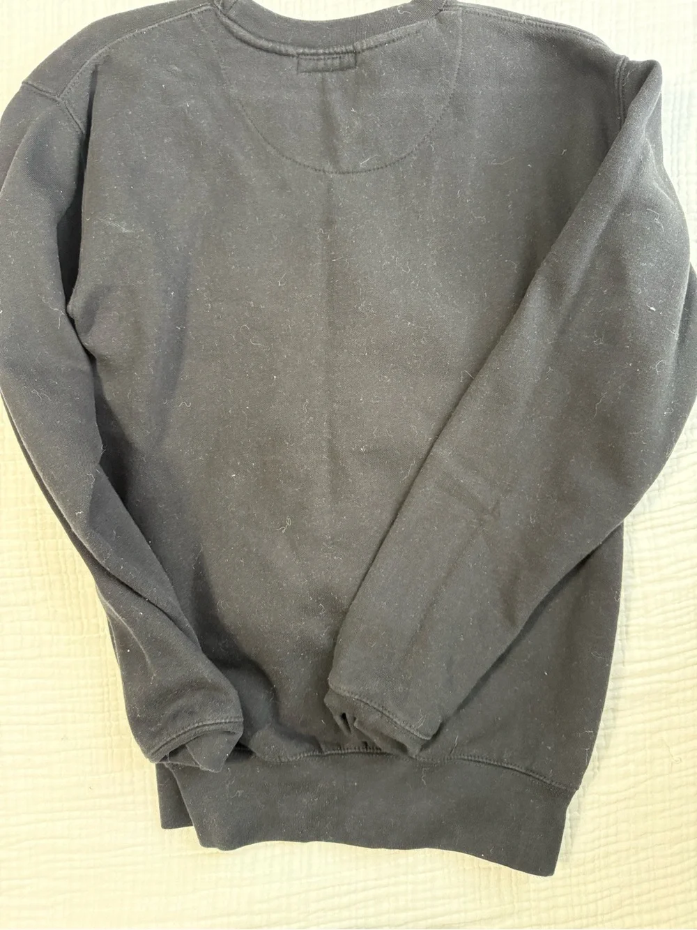 Milano Di Rouge Black Crewneck Sweatshirt with White Logo